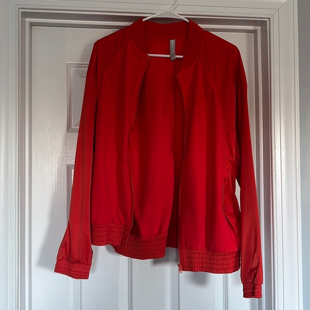 Athleta mixed fabric jacket